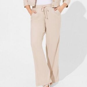 Torrid Wide Leg Pull On Linen Pant NWT Size 3X